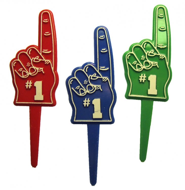 #1 Fanatic Finger Plastic Picks (12) - Click Image to Close