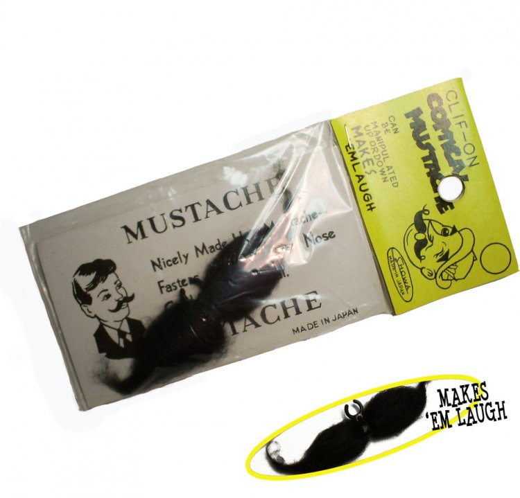 CLIF-ON COMICAL MUSTACHE Vintage Novelty (3) - Click Image to Close