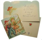 Cowboy and Cowgirl Birthday Mini Card (1)
