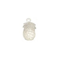 Pineapple Clear Frosted Vintage Charms (6)