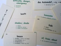 German Vintage Vocabulary Cards (10)