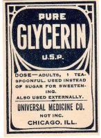 GLYCERIN Gummed Vintage Labels (6)