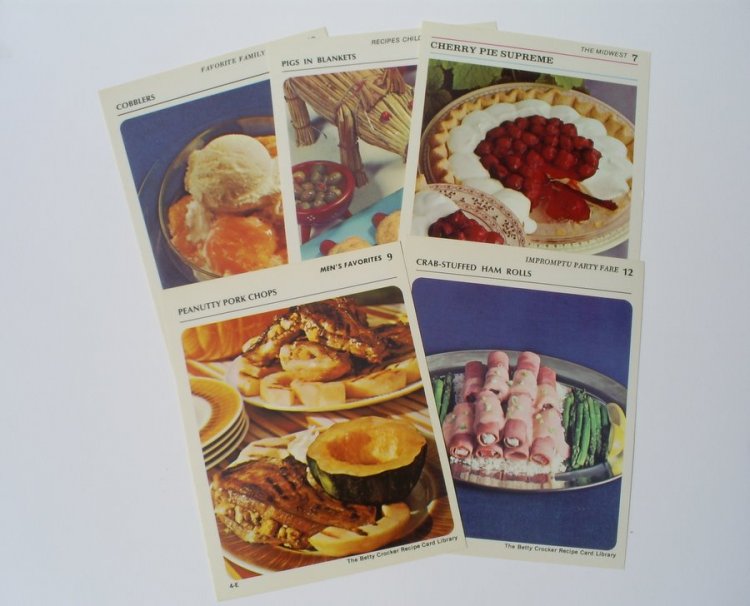 1970's Recipe Cards (5) - Click Image to Close