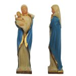 Mother and Child Vintage Religious Statuette (2)
