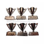 Silver Plastic Trophy Miniatures (3)