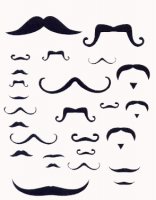 Mini Moustache Collage CutOuts