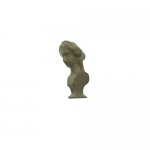 Woman White Bust Statue