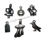 Halloween Cemetary Assorted Charms (6)