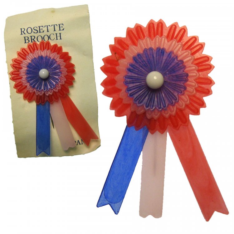 Americana Rosette Vintage Pin (1) - Click Image to Close