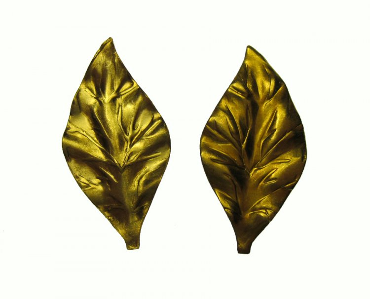 Brass Leaf Vintage Findings (6) - Click Image to Close