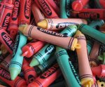 Mini Crayon Vintage Plastic Charms (6)