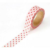 Washi Tape : Red Polka Dots