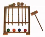 Wooden Mini Croquet Set