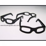 Black Plastic Trendy Nerd Doll Eyeglasses (3)