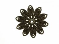 Black Doiley Stacking Flower Beads (1)