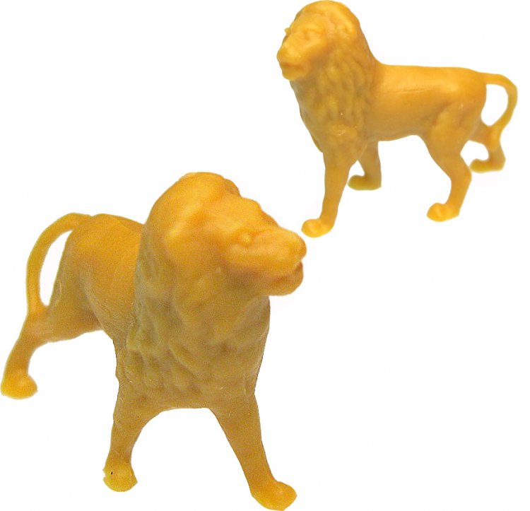 TINY Lion Miniatures (2) - Click Image to Close