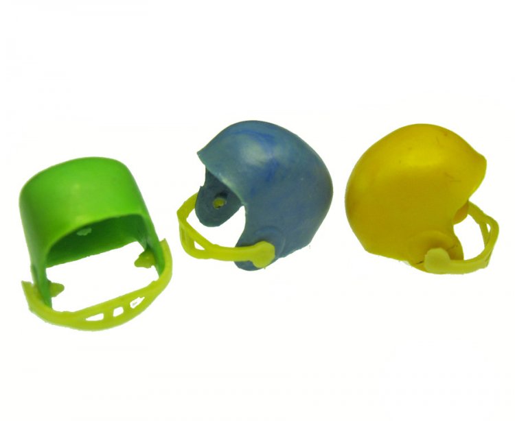 Mini Football Helmet Vintage Pencil Toppers (3) - Click Image to Close
