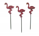 Enamel Flamingo Vintage Stick Pins (3)