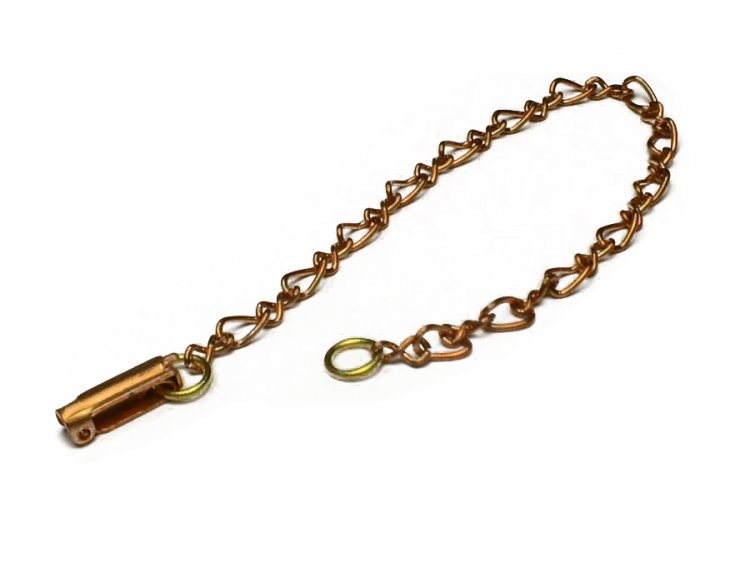 Coppery Vintage Figaro Chain Bracelet (2) - Click Image to Close