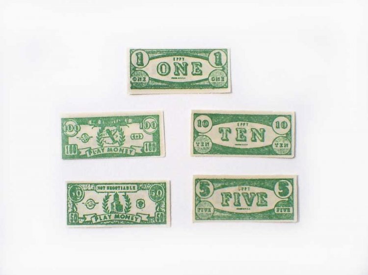 Wee Tiny Vintage Play Money: Eppy (50) - Click Image to Close