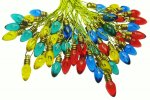 Tiny Plastic Bulb Ornaments (50)