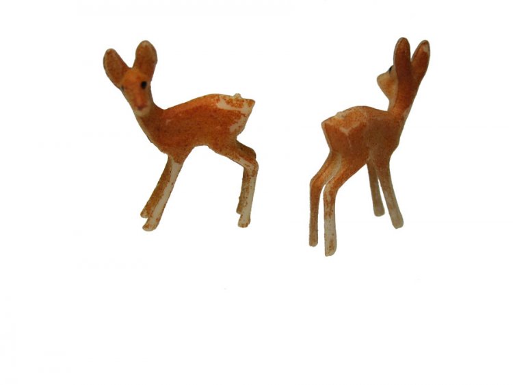 TINY Vintage Deer Fawn Miniature (6) - Click Image to Close