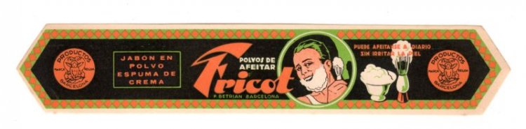 Fricot Shaving Label (1) - Click Image to Close