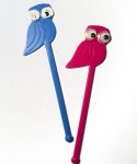 Googly Eye Owl Vintage Swizzle Sticks (6)
