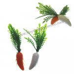 Orange and White Root Veggie Plastic Miniatures (5)