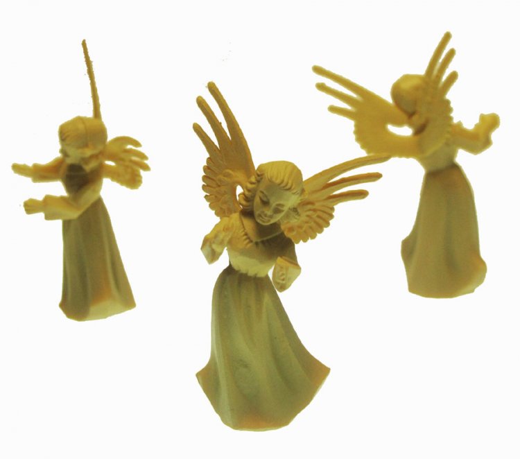 Unpainted Vintage Miniature Angel (1) - Click Image to Close