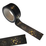 Washi Tape : Gold Stars and Moon