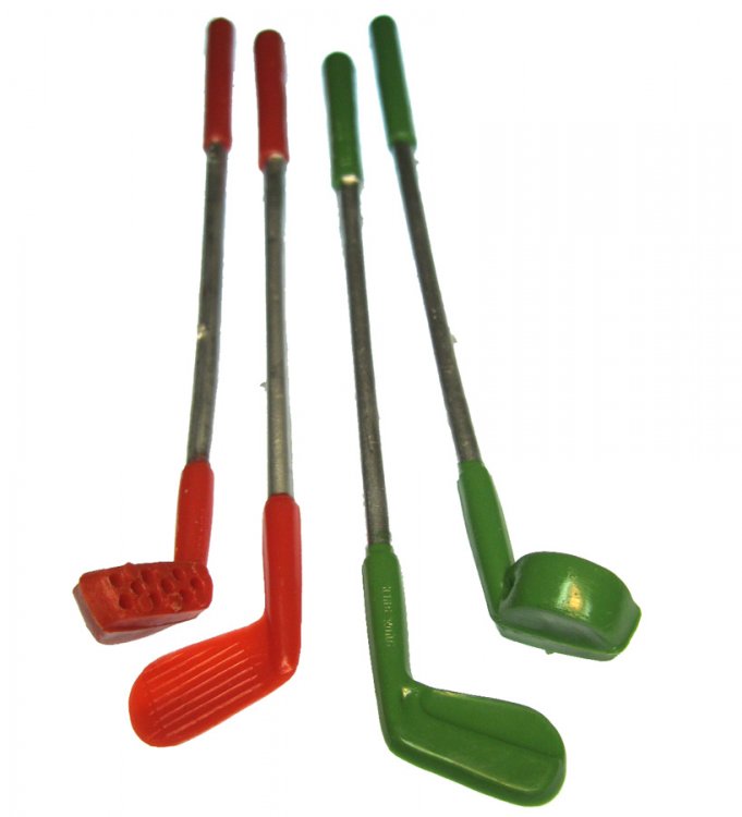 Golf Club Vintage Swizzle Sticks (4) - Click Image to Close