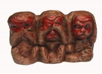 "No Evil" Monkeys Vintage Ceramic Figurine