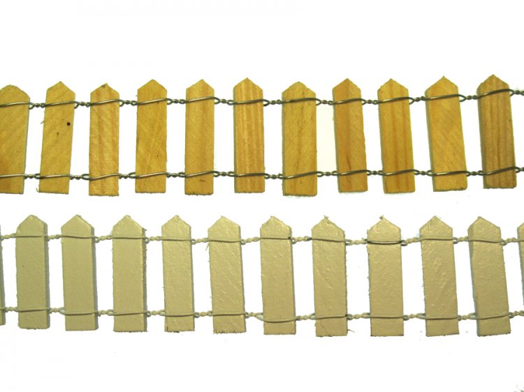 1" Wooden Picket Fence - Click Image to Close