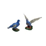 Pair of Tiny Painted Bird Vintage Miniatures (2)