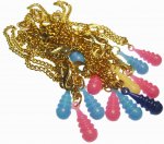 Plastic Drop Vintage Charm Bracelet (12)