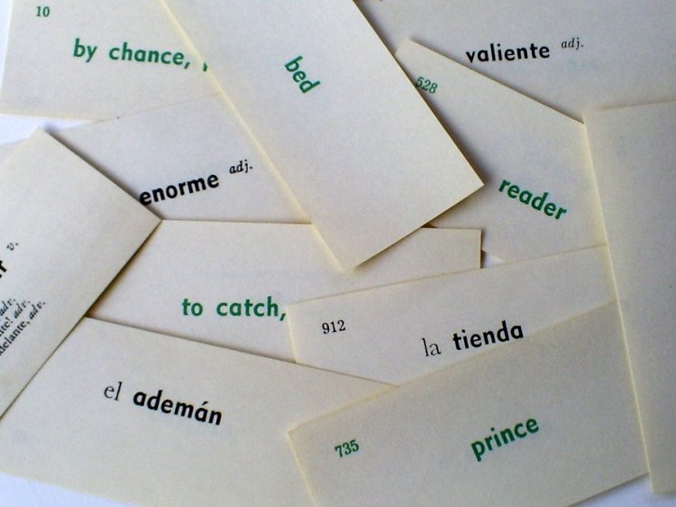 Spanish Vintage Vocabulary Cards (10) - Click Image to Close