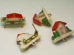 Little House Vintage Brooch Pins with Charm Loop (1)