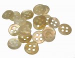 TINY Handmade Mother of Pearl Shell Vintage Buttons (24)