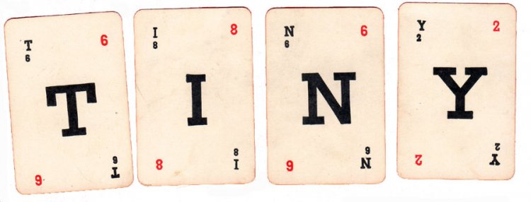 CROSSWORD Vintage Miniature Cards (4) - Click Image to Close