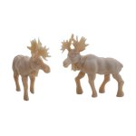 TINY Moose Vintage Plastic Miniatures (2)