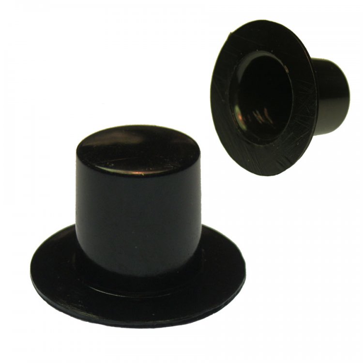 Black Top Hat Plastic Miniatures : LARGE (12) - Click Image to Close