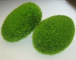 Green Mossy Rocks for Fairy Garden or Terrarium (3)
