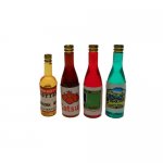 Wine, Whisky, and Ketchup Miniature Bottle Set