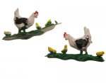Rubbery Hen and Chicks Vintage Miniatures (2)