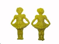 Yellow Plastic Doll Vintage Rattle