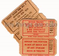 MODEL T Vintage Raffle Tickets (12)