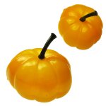 Retro Puffy Plastic Mini Pumpkins (3)
