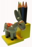 Donkey Vintage Wooden Pencil Holder, Germany