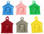 I'M IN THE DOGHOUSE Old Stock Plastic Charms (6)